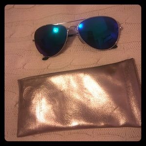 Blue frame Ann Taylor loft sunglasses